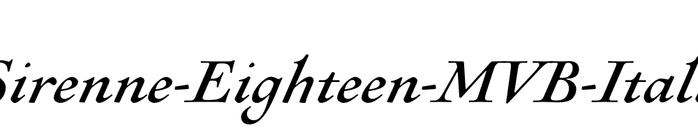 Sirenne-Eighteen-MVB-Italic