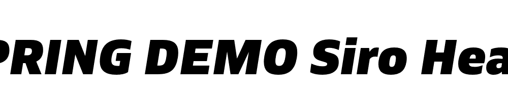  DEMO Siro Heavy Italic