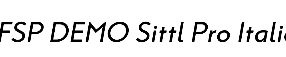 FSP DEMO Sittl Pro Italic