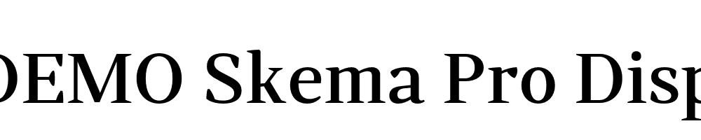  DEMO Skema Pro Display Md Regular