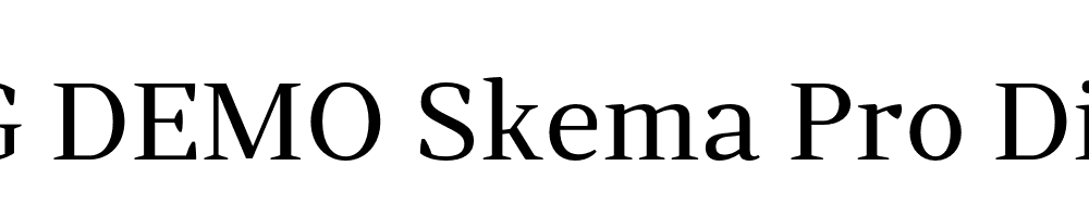  DEMO Skema Pro Display Regular