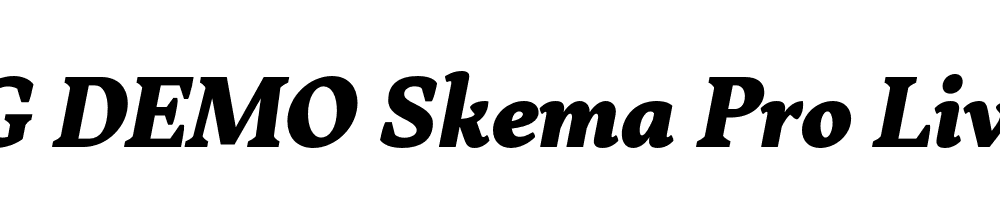  DEMO Skema Pro Livro ExBd Italic