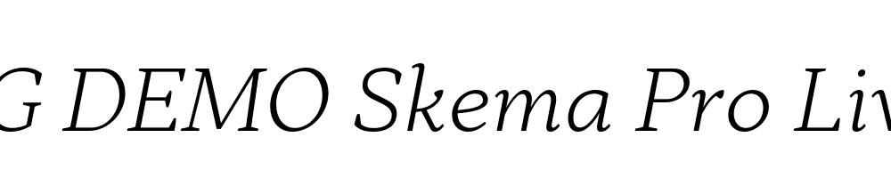  DEMO Skema Pro Livro ExLt Italic