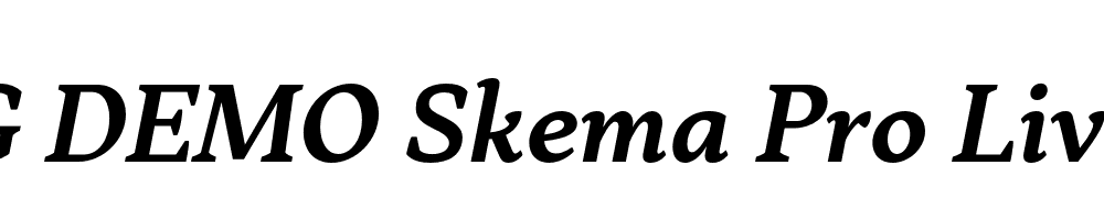  DEMO Skema Pro Livro SmBd Italic