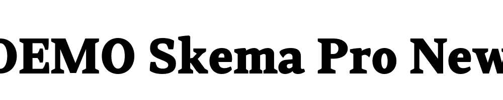  DEMO Skema Pro News ExBd Regular