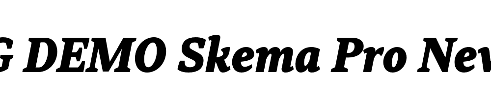  DEMO Skema Pro News ExBd Italic