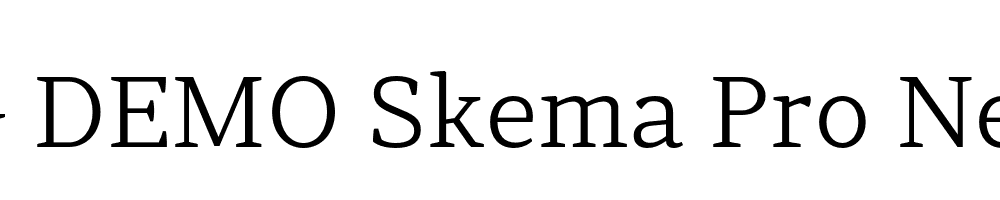  DEMO Skema Pro News Lt Regular