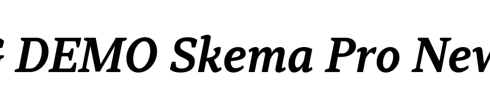  DEMO Skema Pro News SmBd Italic