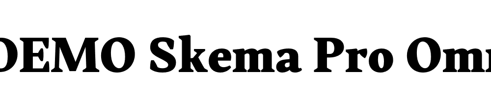  DEMO Skema Pro Omni ExBd Regular