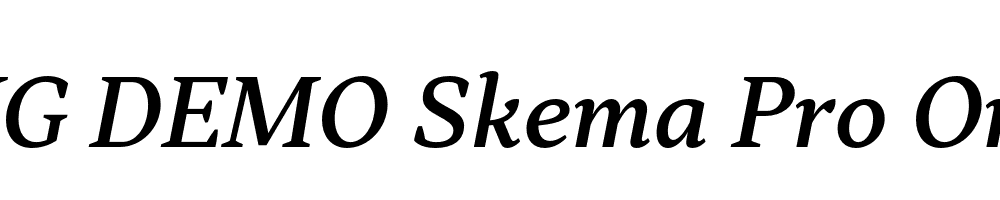  DEMO Skema Pro Omni Md Italic