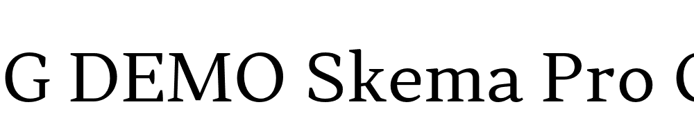  DEMO Skema Pro Omni Regular