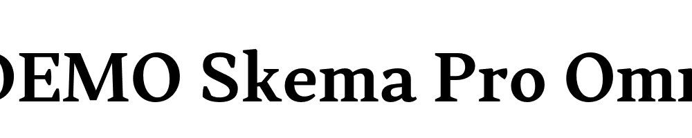  DEMO Skema Pro Omni SmBd Regular