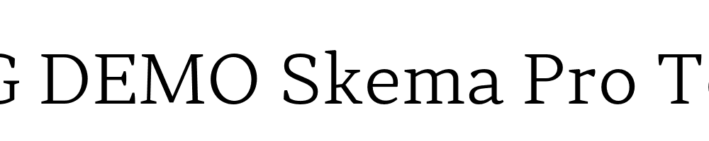  DEMO Skema Pro Text Lt Regular