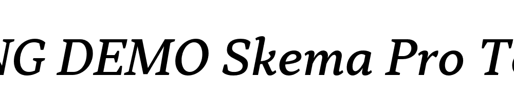  DEMO Skema Pro Text Md Italic