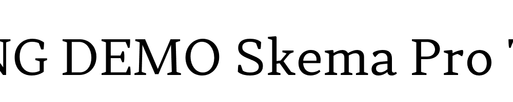  DEMO Skema Pro Text Regular