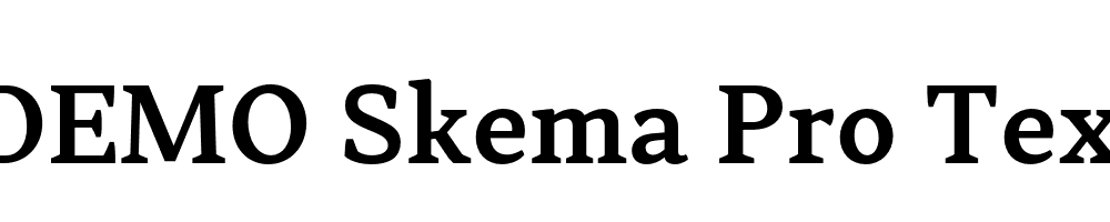  DEMO Skema Pro Text SmBd Regular