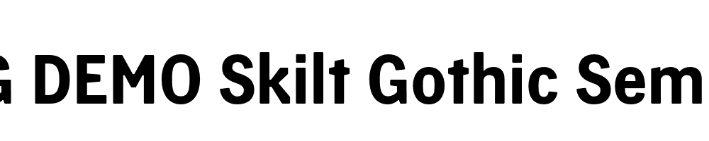  DEMO Skilt Gothic Semibold Regular