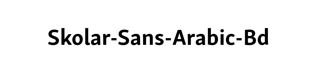 Skolar-Sans-Arabic-Bd