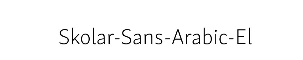 Skolar-Sans-Arabic-El