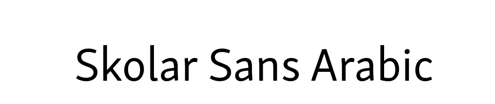 Skolar Sans Arabic