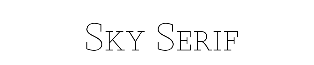 Sky Serif