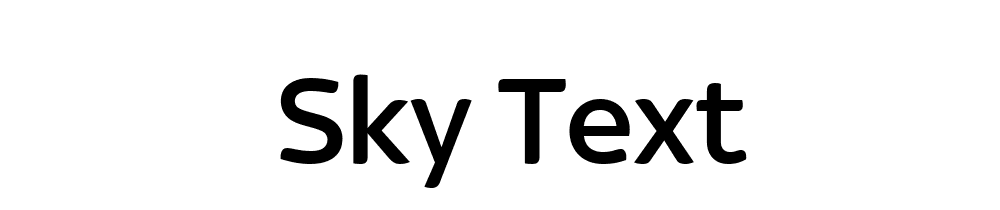 Sky Text