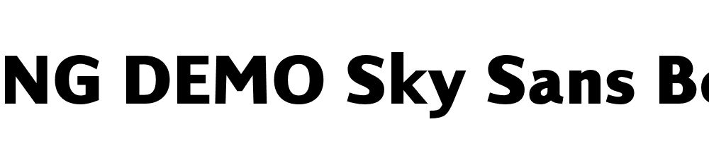  DEMO Sky Sans Bold Regular