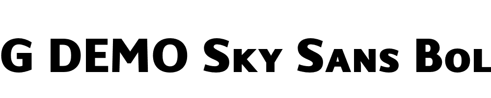  DEMO Sky Sans Bold SC Regular