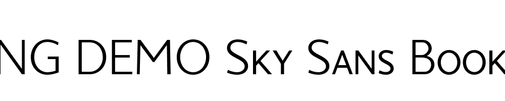  DEMO Sky Sans Book SC Regular