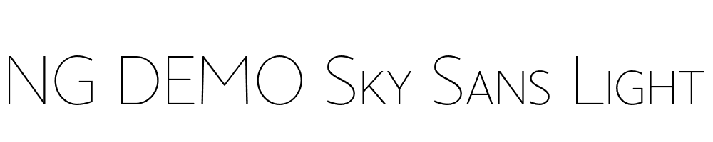  DEMO Sky Sans Light SC Regular