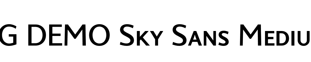  DEMO Sky Sans Medium SC Regular