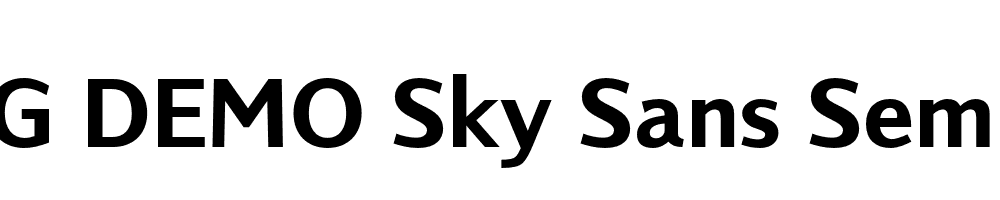  DEMO Sky Sans Semibold Regular