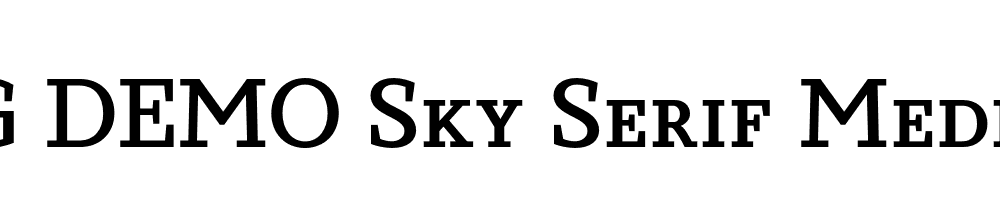  DEMO Sky Serif Medium SC Medium