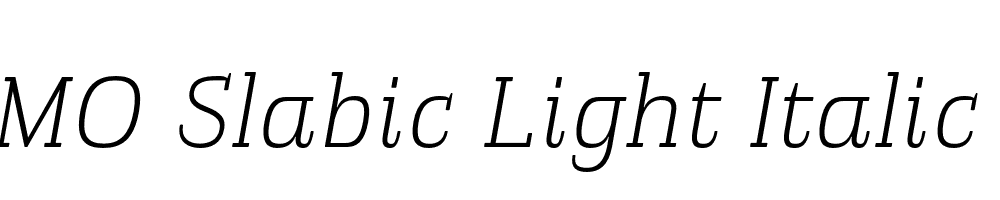 FSP DEMO Slabic Light Italic Regular