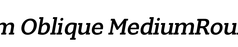  DEMO Slam Oblique MediumRounded Italic