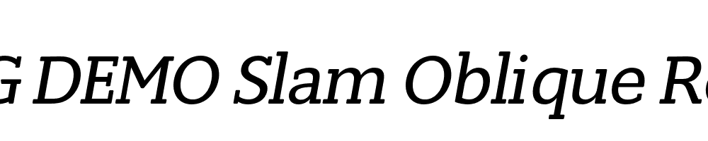  DEMO Slam Oblique Rounded Italic