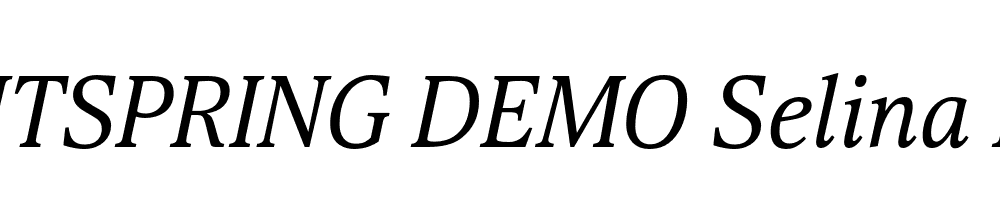  DEMO Selina Italic