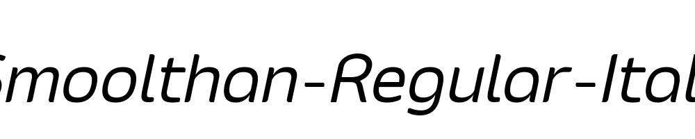 Smoolthan-Regular-Italic