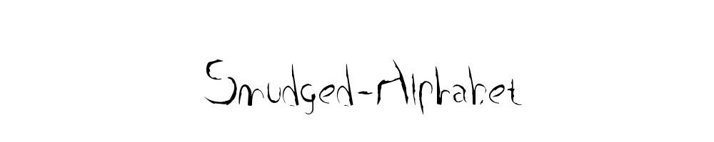 Smudged-Alphabet