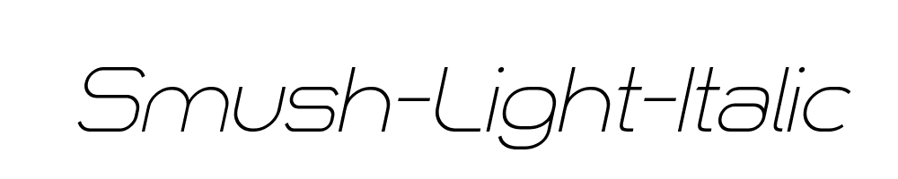 Smush-Light-Italic