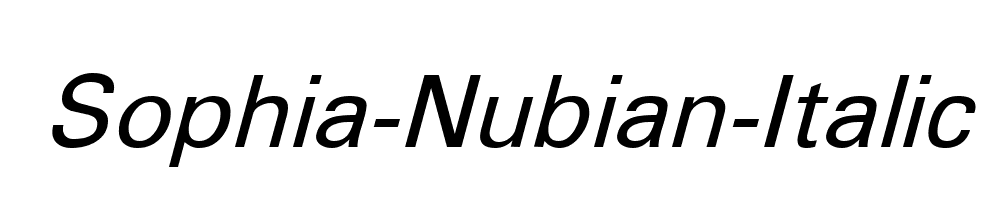 Sophia-Nubian-Italic