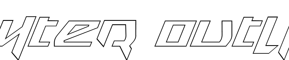 Snubfighter Outline Italic