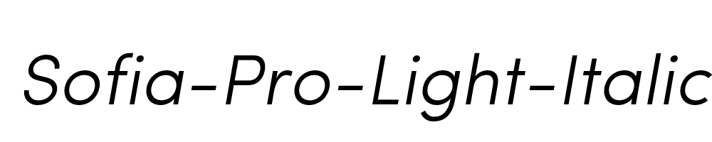 Sofia-Pro-Light-Italic