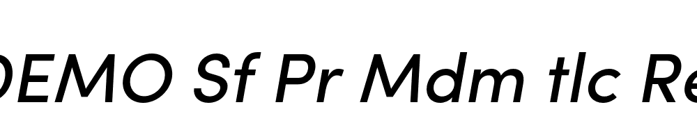 FSP DEMO Sf Pr Mdm tlc Regular