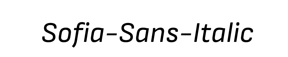 Sofia-Sans-Italic