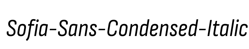 Sofia-Sans-Condensed-Italic