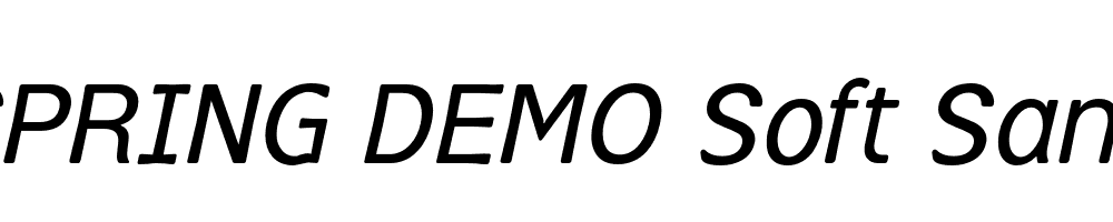  DEMO Soft Sans Italic