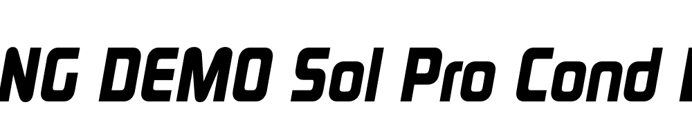  DEMO Sol Pro Cond Black Italic