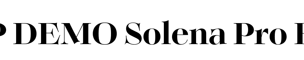 FSP DEMO Solena Pro Bold