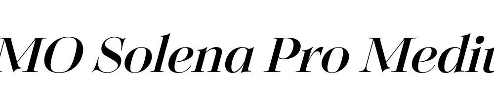 FSP DEMO Solena Pro Medium Italic